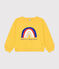Sweatshirt aus leichtem Molton Kinder/Mädchen gelb NECTAR