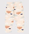 Baby-Hose aus bedrucktem Molton weiss AVALANCHE/ MULTICO