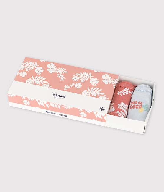 5er-Set ärmellose Baby-Bodys aus Baumwolle mit Hawaiimuster variante 1