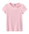 Mädchen-T-Shirt mit Schleifenapplikation rosa BABYLONE