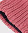 Baby-Schlauchschal aus Strick mit Fleece-Futter rosa ROSEWOOD
