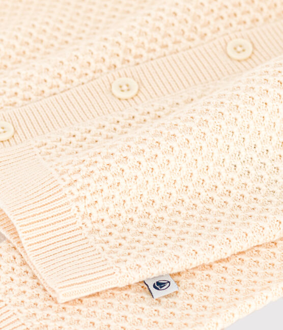 Baby-Cardigan aus Baumwollstrick naturfarben AVALANCHE