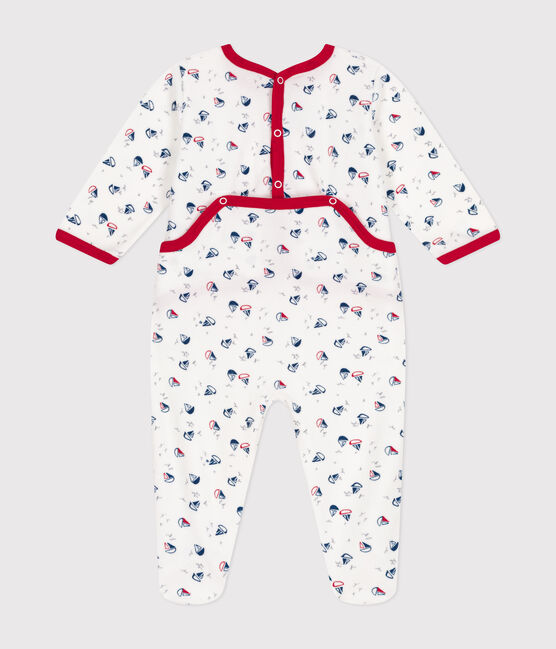 Strampler aus Nicki für Babys weiss ECUME/ INCOGNITO/ MULTICO