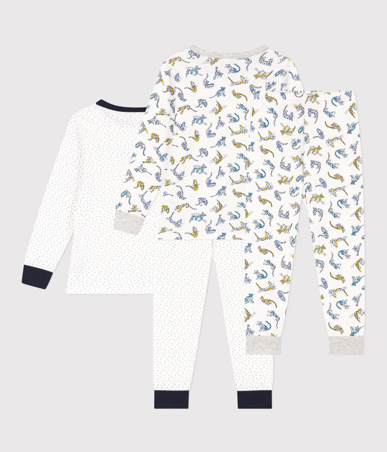 2er-Set Kinderpyjamas aus Baumwolle mit Stern- und Katzenmotiv variante 1