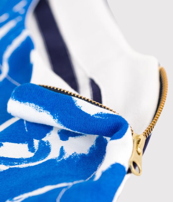 Matrosenshirt in einer Hyères-Neuauflage für Damen weiss ECUME/blau BLEU