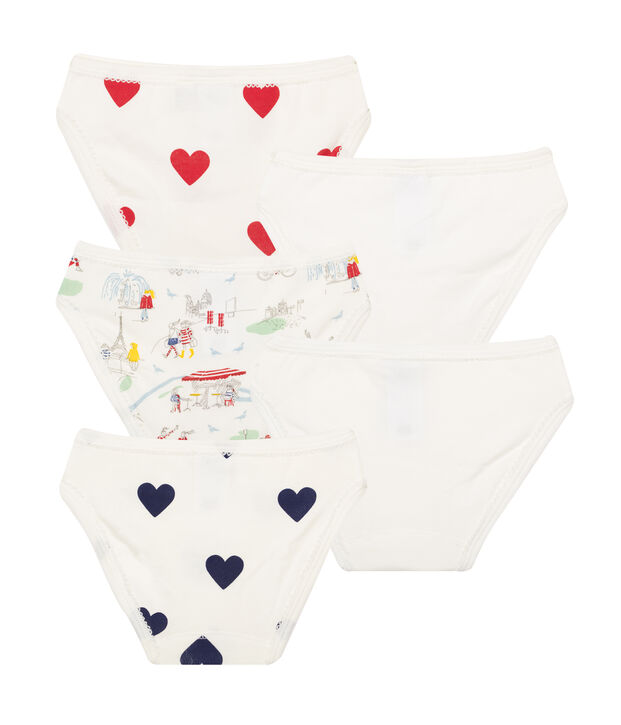 Set mit 5 Unterhosen f&uuml;r kleine M&auml;dchen vielfarbig