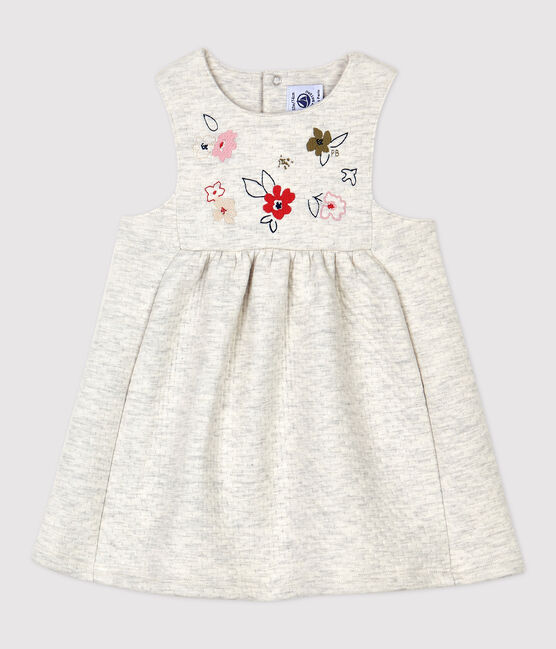 Gestepptes Baby-Kleid für Mädchen beige MONTELIMAR CHINE