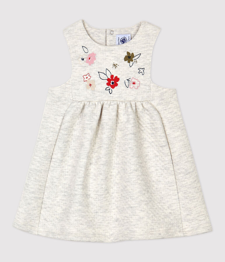 Gestepptes Baby-Kleid f&uuml;r M&auml;dchen beige