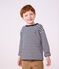 Lang&auml;rmeliges Kinder-T-Shirt mit Streifen blau/weiss/blau