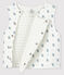 Ärmellose, wattierte Babyjacke aus Bio-Baumwolle weiss MARSHMALLOW+GRIS/ MULTICO