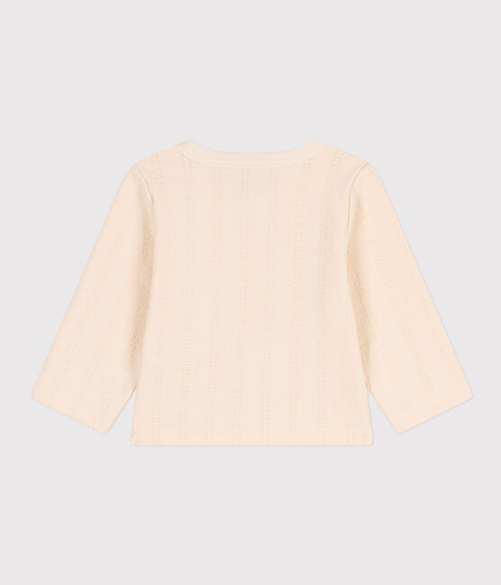 Baby-Cardigan aus Jersey mit dekorativen Tupfen naturfarben AVALANCHE