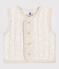 Baby-Weste aus gestepptem Doppeljersey beige MONTELIMAR CHINE