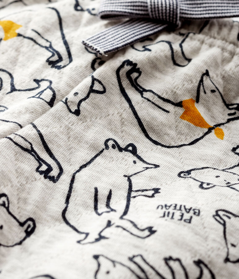 Baby-Hose aus Doppeljersey f&uuml;r Jungen grau/vielfarbig