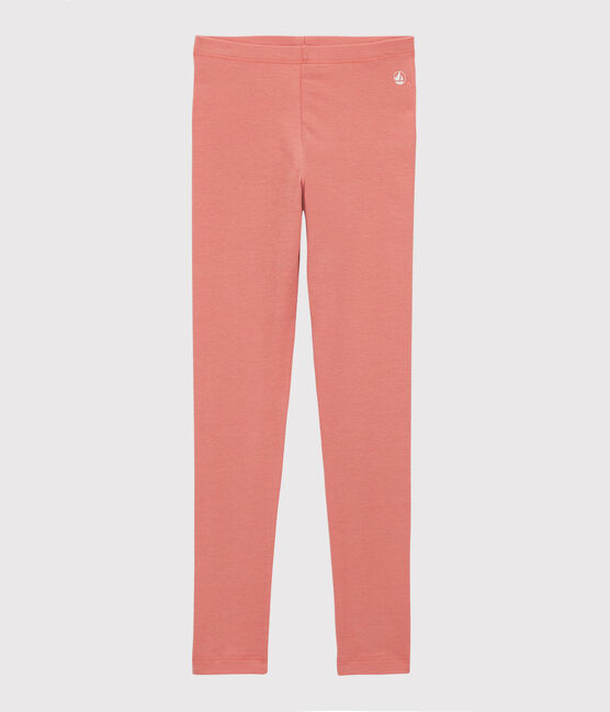 Leggings aus Jersey-Elasthan für Mädchen rosa PAPAYE