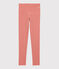 Leggings aus Jersey-Elasthan für Mädchen rosa PAPAYE