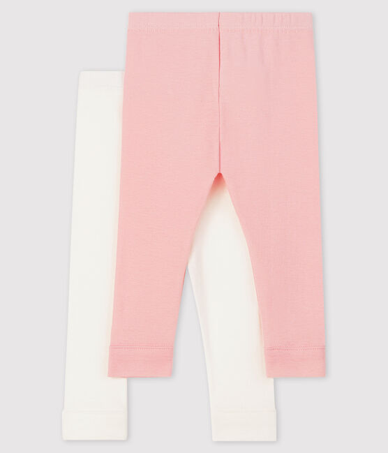 Set mit 2 Baby-Leggings für Mädchen variante 1