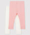 Set mit 2 Baby-Leggings für Mädchen variante 1