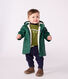 Warme Baby-Regenjacke mit Sherpa