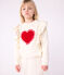 Kinder-Sweatshirt aus gemusterter Baumwolle naturfarben MILK