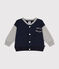Baby-College-Jacke aus Molton. blau SMOKING/ CHATON