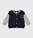 Baby-College-Jacke aus Molton.