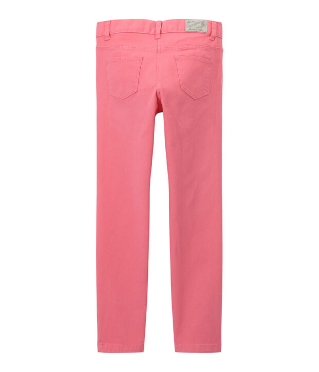M&auml;dchen-Hose aus farbigem Denim rosa