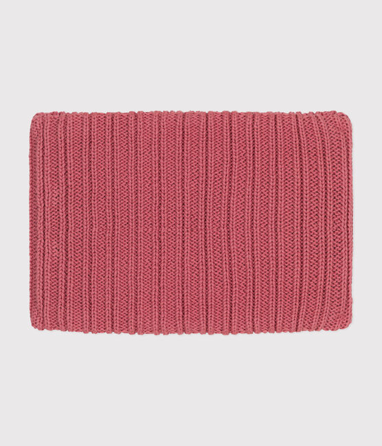 Kinder-Schlauchschal aus Strick mit Fleece-Futter rosa ROSEWOOD