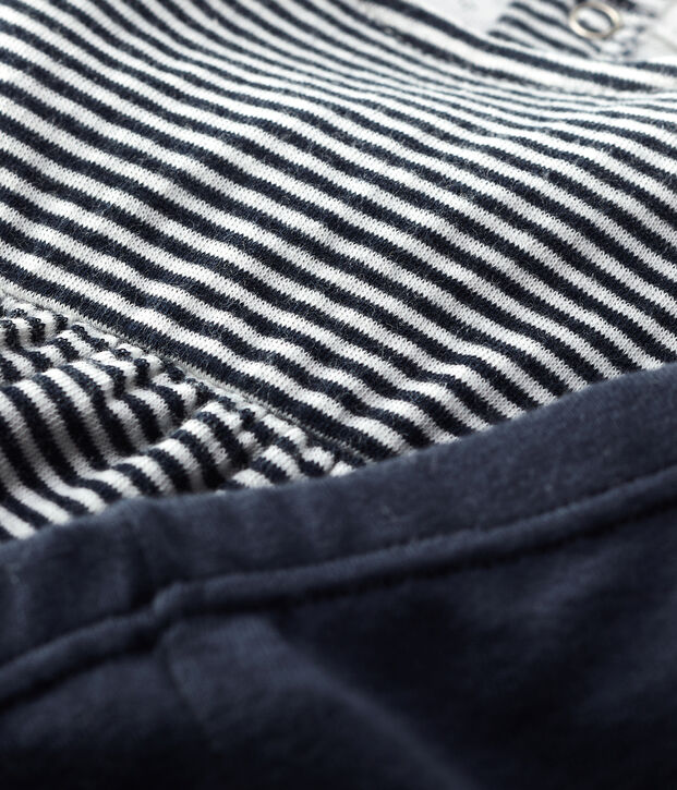 Zweiteiliges Baby-Set blau/weiss