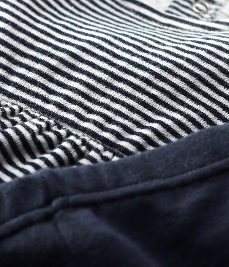 Zweiteiliges Baby-Set blau/weiss