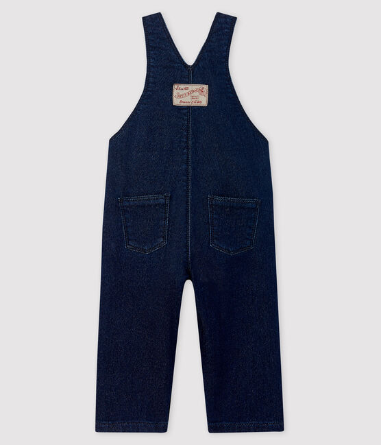 Lange Baby-Latzhose, Unisex, im Denim-Look. blau JEAN
