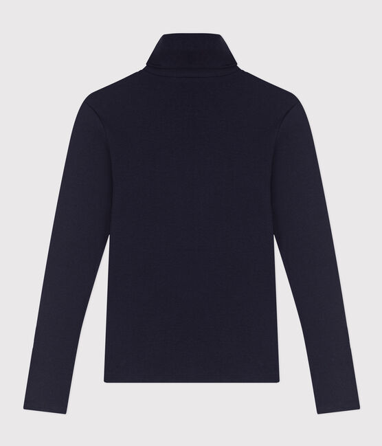 Damen-Rollkragenshirt "L'Iconique" aus Baumwolle blau SMOKING