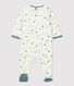 Baby-Strampler aus Bio-Baumwoll-Velours mit Flügelpferd-Muster