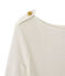 Damen-T-Shirt aus Leinen weiss LAIT