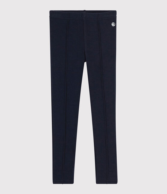 Kinder-Jeggings aus Molton für Mädchen blau SMOKING