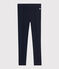 Kinder-Jeggings aus Molton für Mädchen blau SMOKING