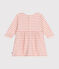 Langärmeliges Baby-Kleid aus Doppeljersey rosa AVALANCHE/ ROSELINE