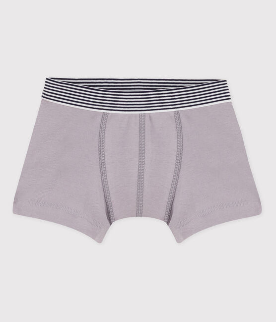 Baumwoll-Boxershorts für Jungen grau CONCRETE