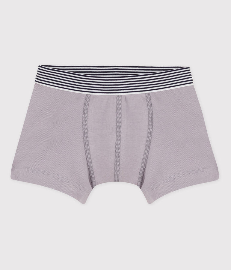 Baumwoll-Boxershorts f&uuml;r Jungen grau