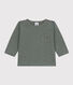 Langärmeliges Baby-T-Shirt aus geflammtem Jersey