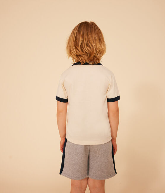 T-Shirt aus Jersey Kinder/Jungen naturfarben AVALANCHE