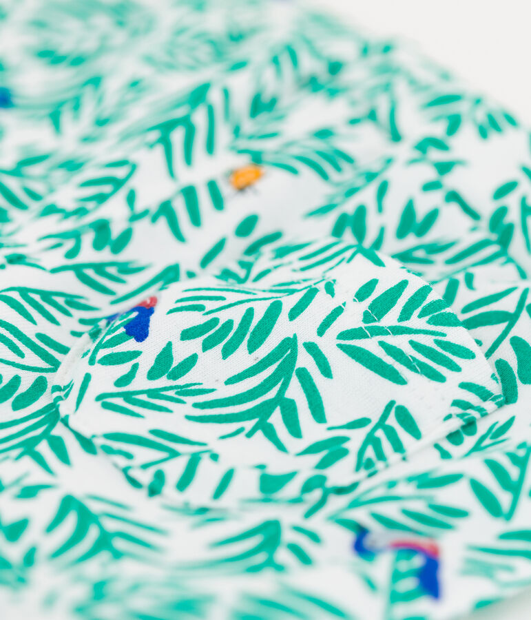 Baby-Shorts aus Baumwolle. weiss/vielfarbig