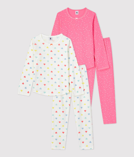 2er-Set Kinderpyjamas aus Baumwolle mit Herz- und Sternen-Motiv für Mädchen variante 1