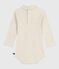 Baby-Body mit Rollkragen aus einfarbiger Baumwolle  beige MONTELIMAR CHINE