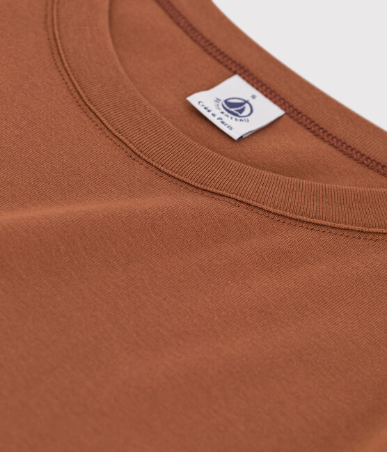 T-Shirt L’ICONIQUE aus Baumwolle mit rundem Ausschnitt für Damen braun CINA