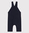 Lange Baby-Latzhose aus dickem Jersey blau SMOKING