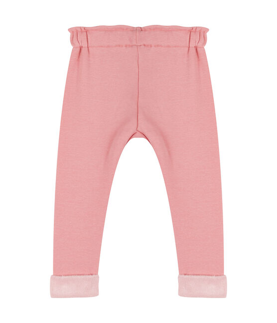 Babyhose aus Samtstrick für Mädchen rosa CHARME CN