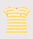 Gestreiftes Jungen-T-Shirt aus geflammtem Jersey