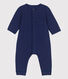 Langer einfarbiger Baby-Overall aus Bio-Doppeljersey