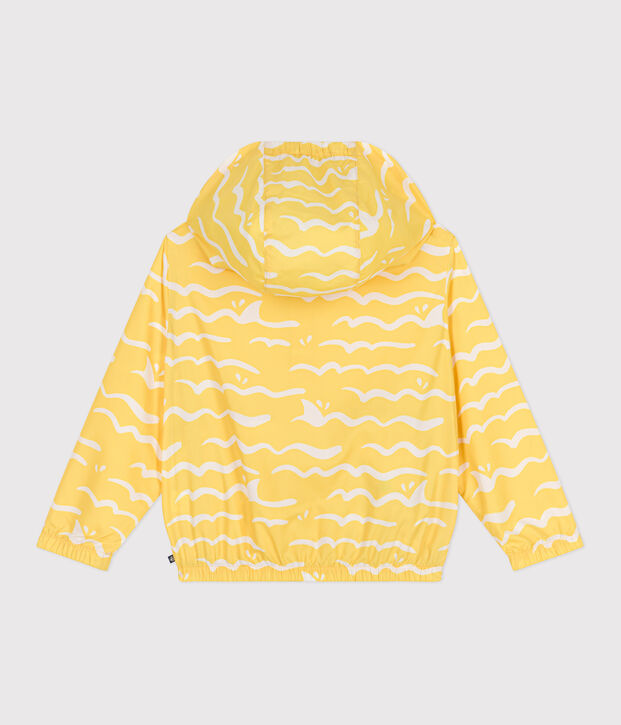 Ultraleichte Kinder-Windjacke gelb/weiss