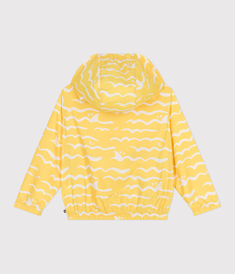 Ultraleichte Kinder-Windjacke gelb/weiss